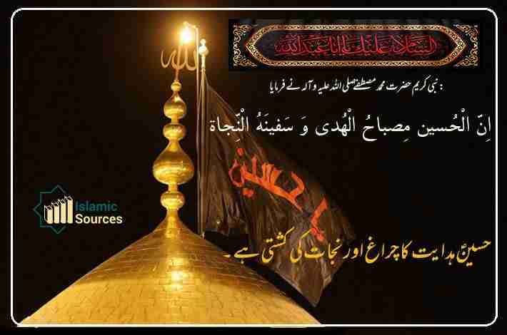 حسینؑ ہدایت کا چراغ اور نجات کی کشتی ہے۔