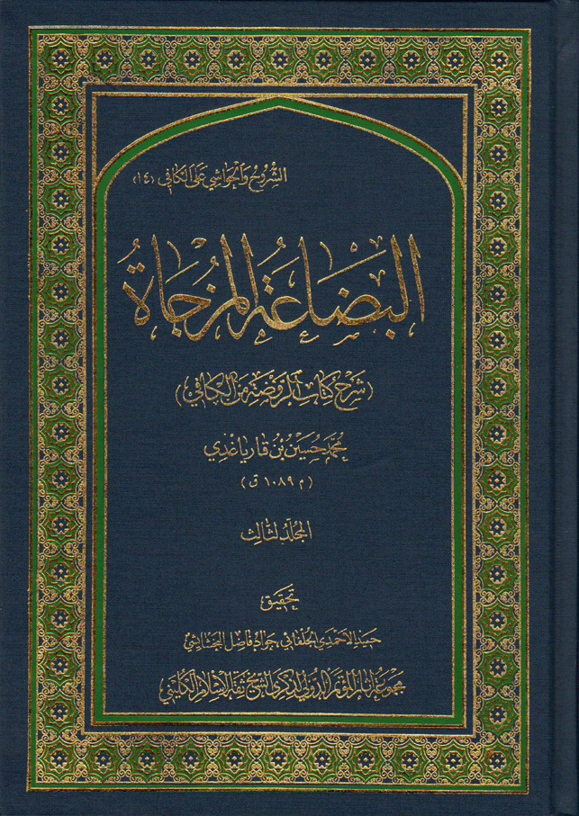 البضاعة المزجاة، شرح كتاب الروضة من الكافي الجزء الثالث