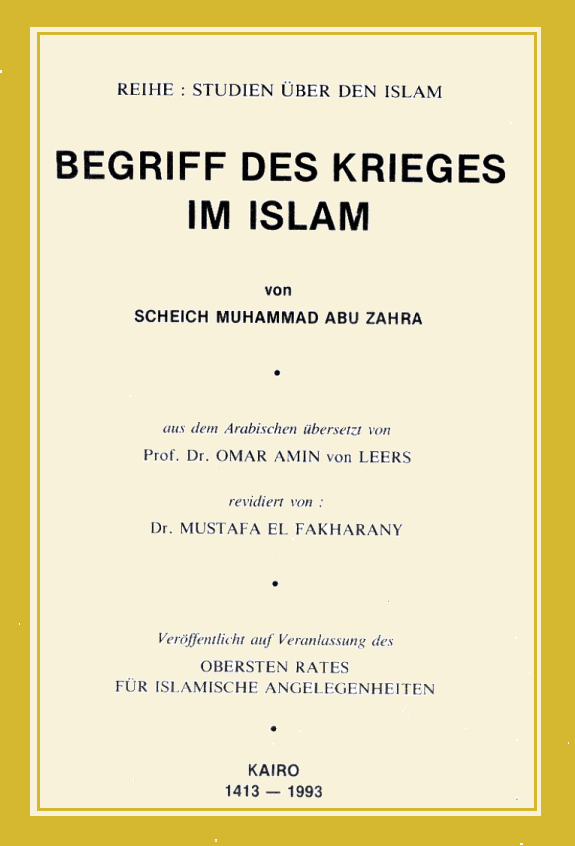 Begriff des Krieges im Islam