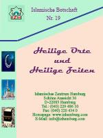 Heilige Orte und Heilige Zeiten