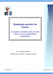 Quelques secrets du Coran Les signes cosmiques dans le Saint Coran et leurs significations scientifiques