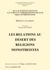 Les relations au desert des religions monotheistes