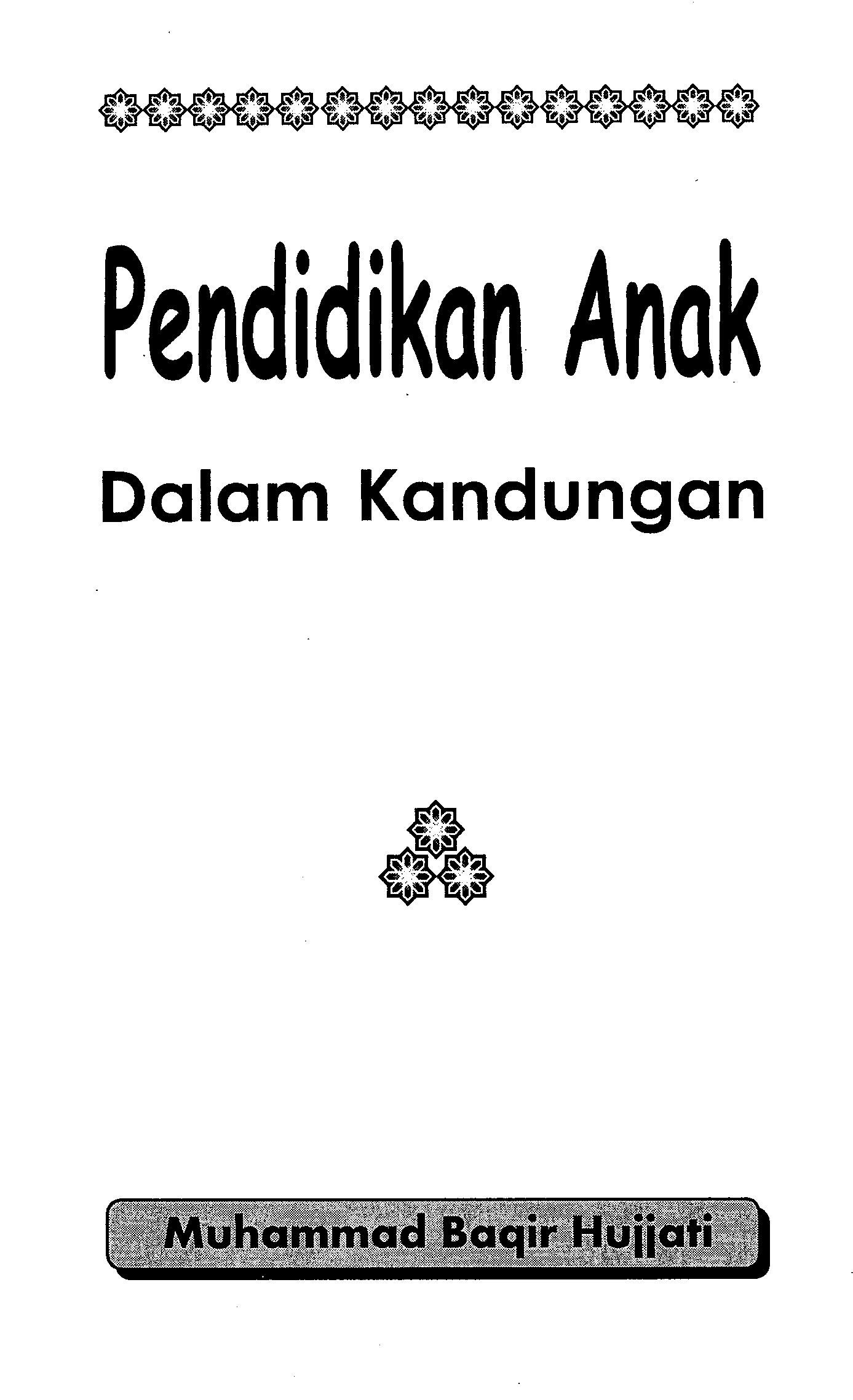 Pendidikan Anak dalam Kandungan