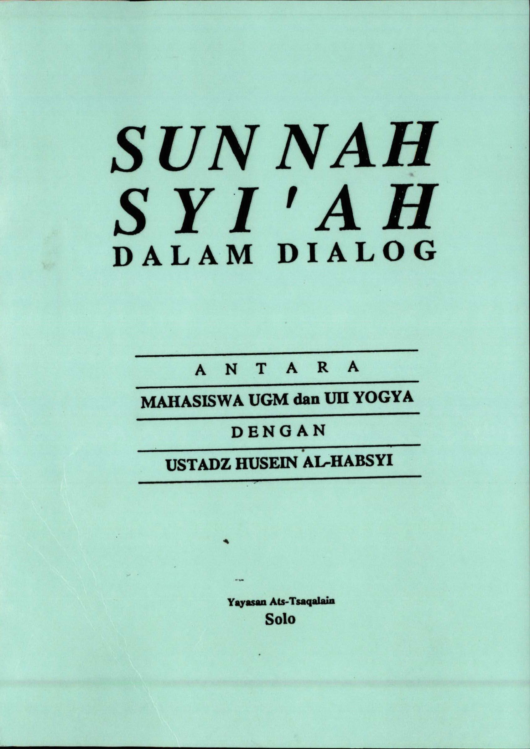 Sunnah-Syiah dalam Dialog