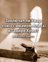 Заключал ли Умар союз с имамом Али (а) в Гадире Хуме?