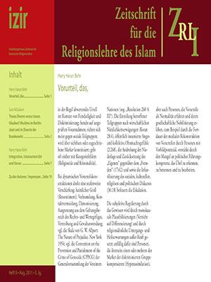 Zeitschrift für die Religionslehre des Islam (ZRLI), Heft 9