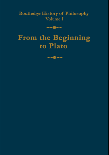 Routledge History of Philosophy - Volume1