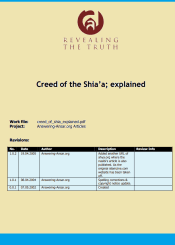 Creed of the Shia-Explained