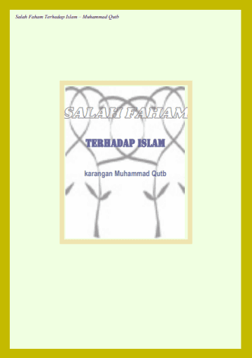 Salah Paham Dalam Agama