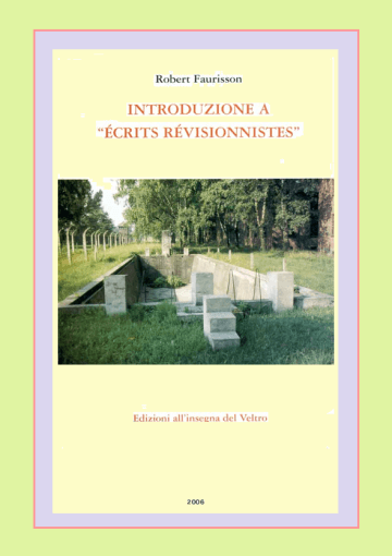 Introduzione a "Écrits révisionnistes"